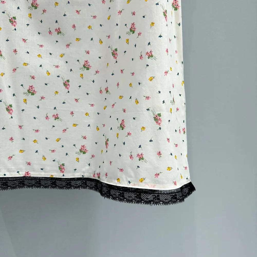 Prada Women Floral Print Cotton Batiste Mini-dress - image 8