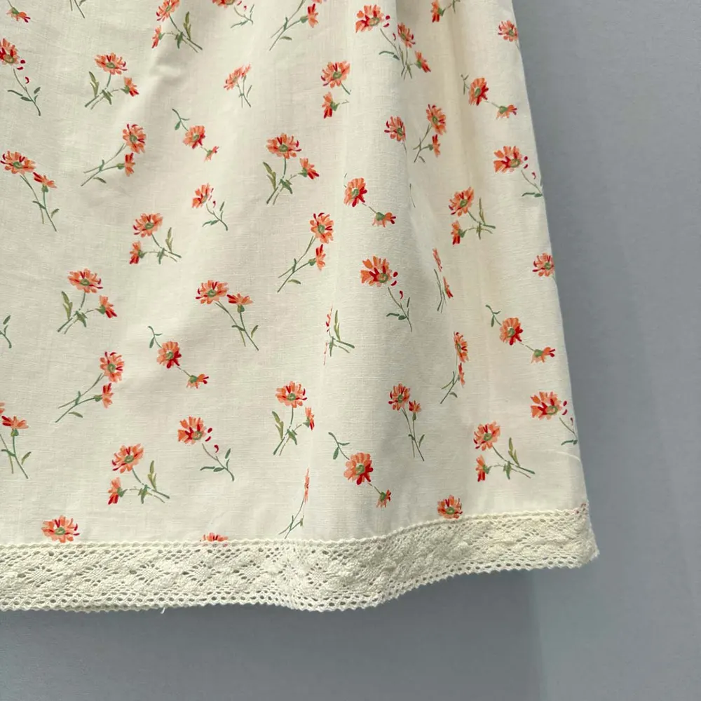Prada Women Floral Print Linen Mini-dress - image 7