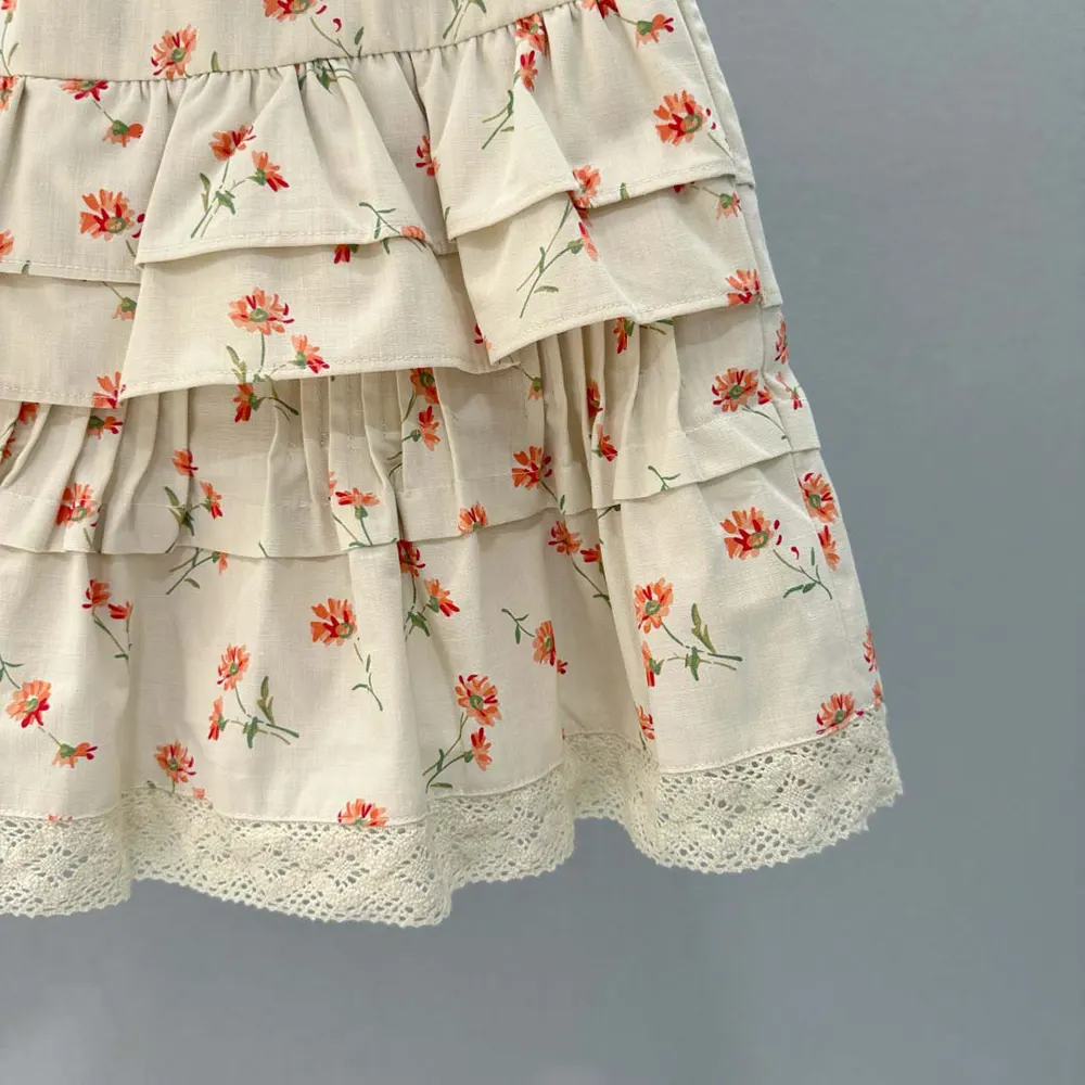 Prada Women Floral Print Linen Miniskirt - image 4