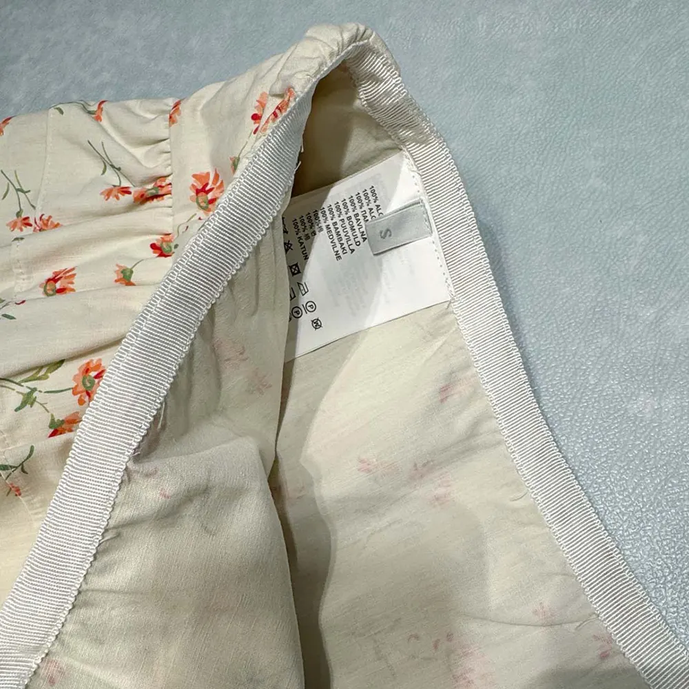 Prada Women Floral Print Linen Miniskirt - image 7
