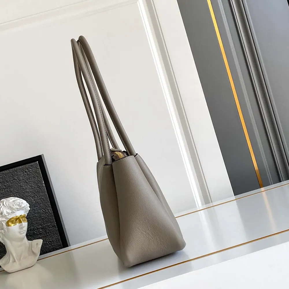 Prada Women Prada Darling Medium Leather Shoulder Bag-Gray - image 4