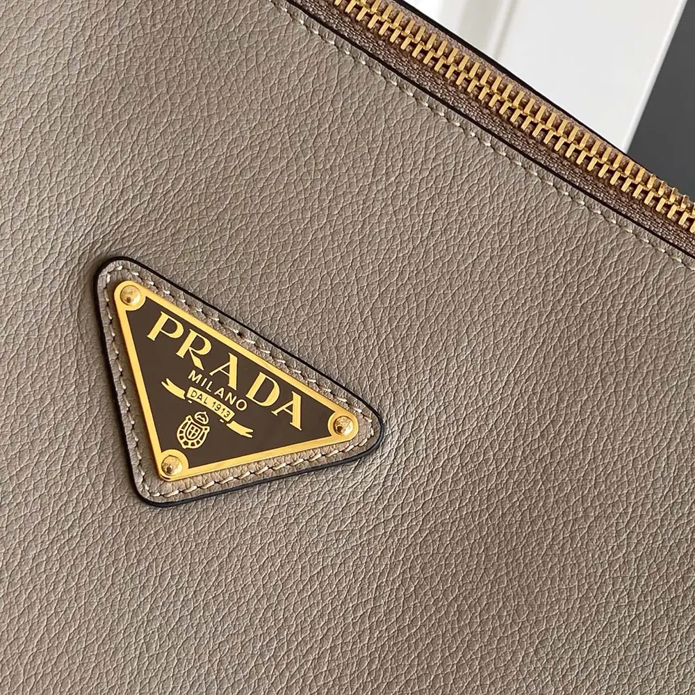 Prada Women Prada Darling Medium Leather Shoulder Bag-Gray - image 9