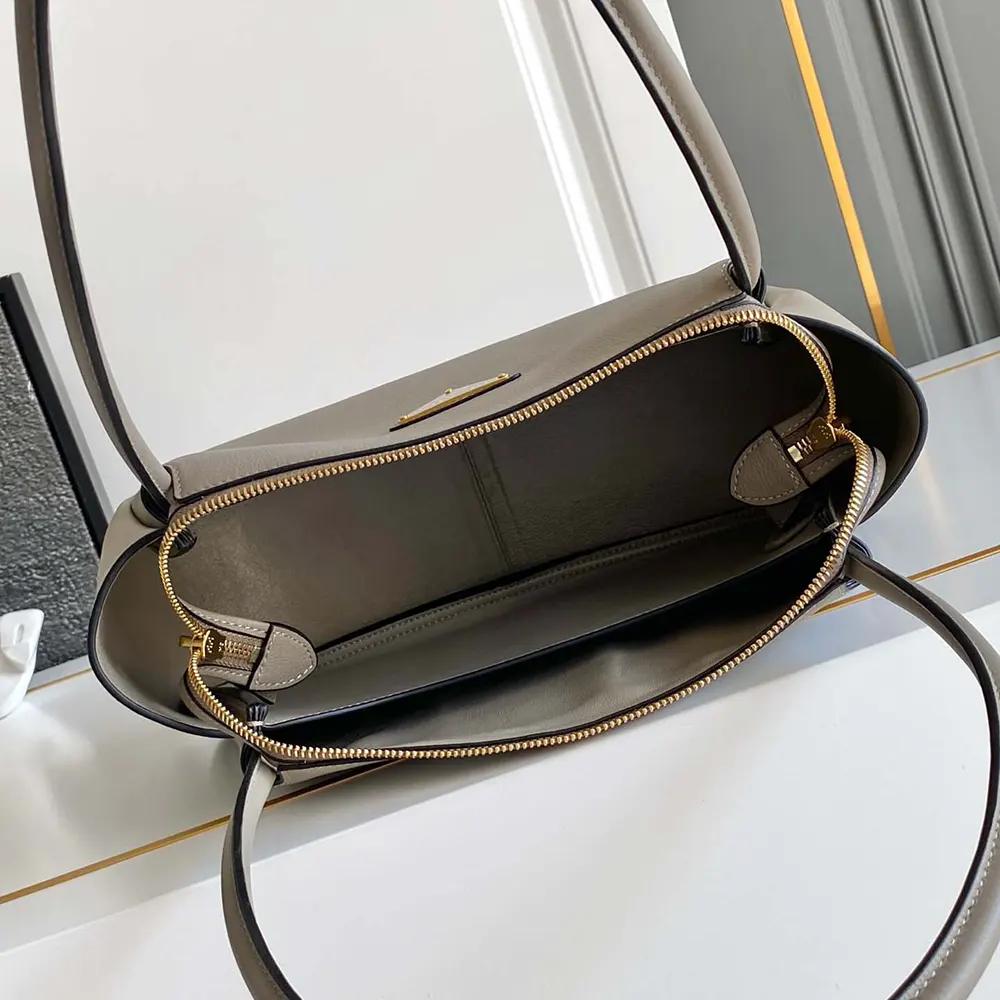 Prada Women Prada Darling Medium Leather Shoulder Bag-Gray - image 6