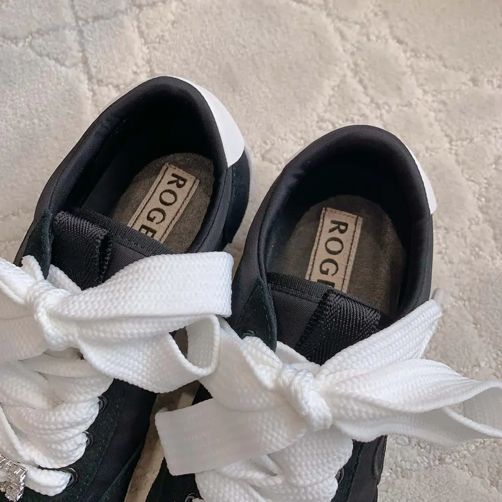 Roger Vivier Women Viv Low Sneakers in Suede-Black - image 7