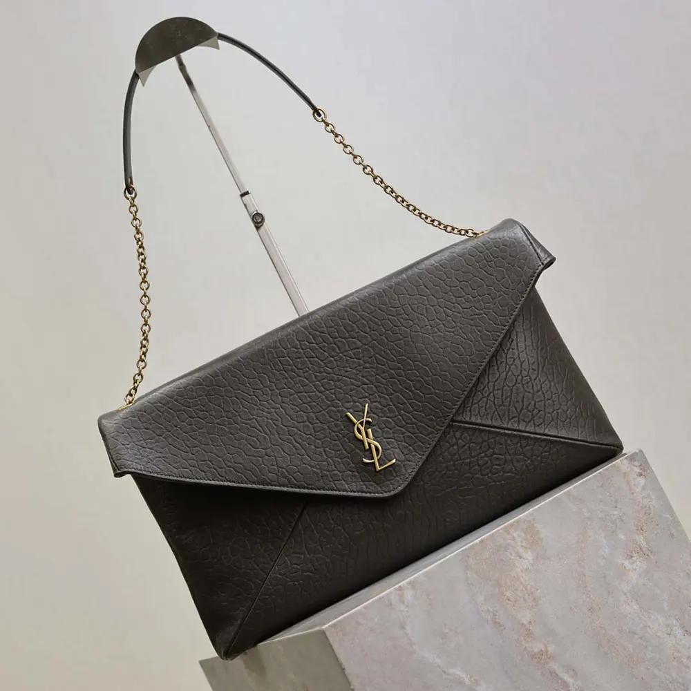 Saint Laurent YSL Women Cassandre XXL Envelope Pouch On Chain In Lambskin 35cm - image 4