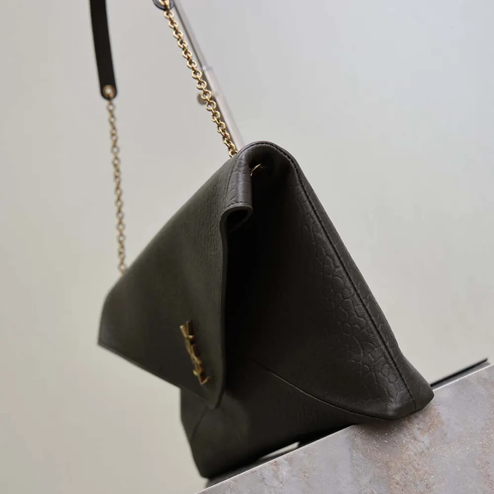 Saint Laurent YSL Women Cassandre XXL Envelope Pouch On Chain In Lambskin 35cm - image 5