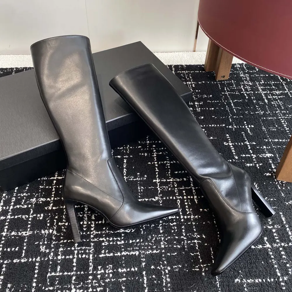 Saint Laurent YSL Women Francoise Boots In Smooth Leather-Black - image 7