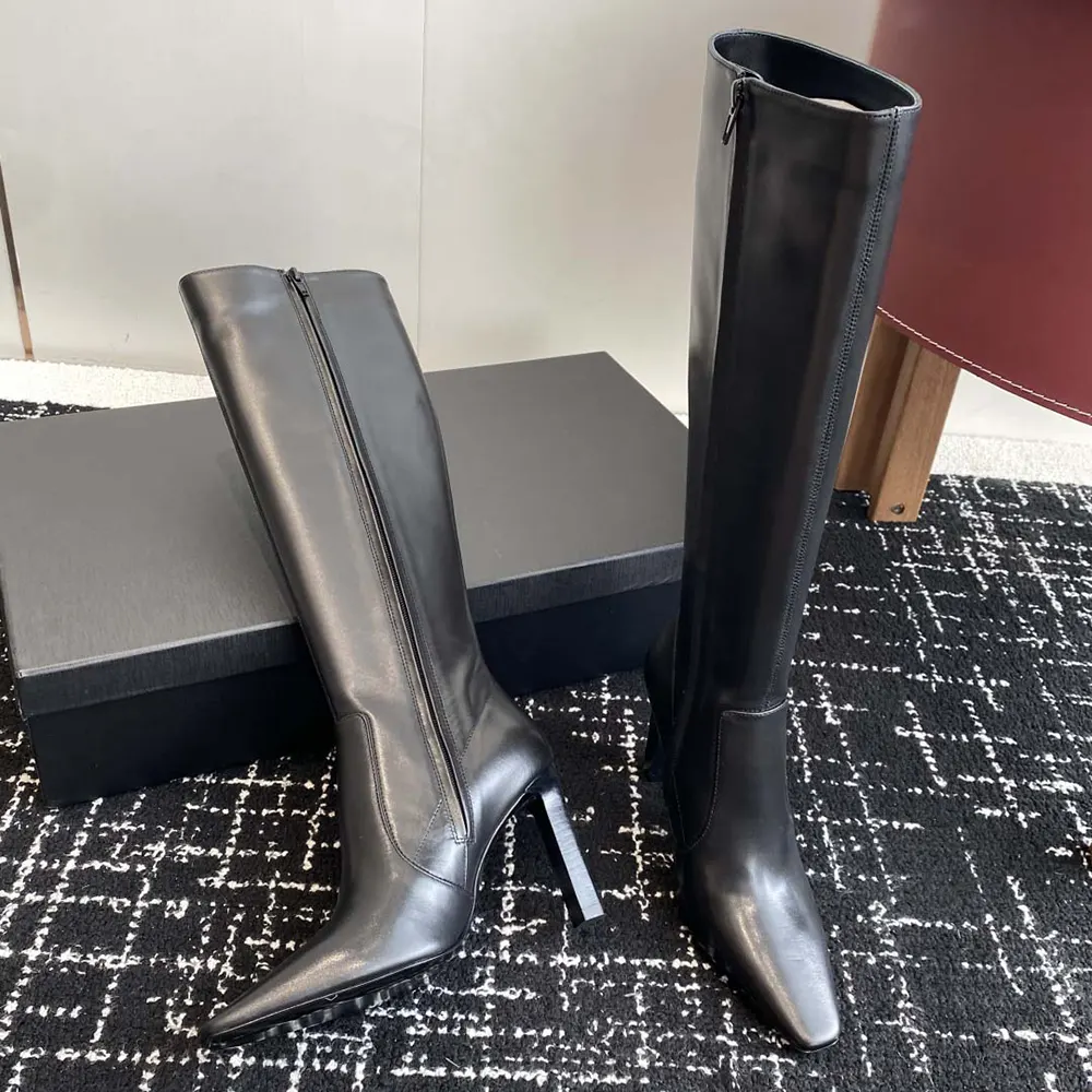 Saint Laurent YSL Women Francoise Boots In Smooth Leather-Black - image 5