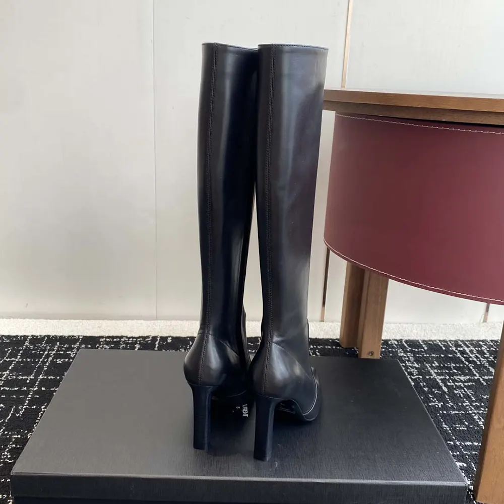 Saint Laurent YSL Women Francoise Boots In Smooth Leather-Black - image 8