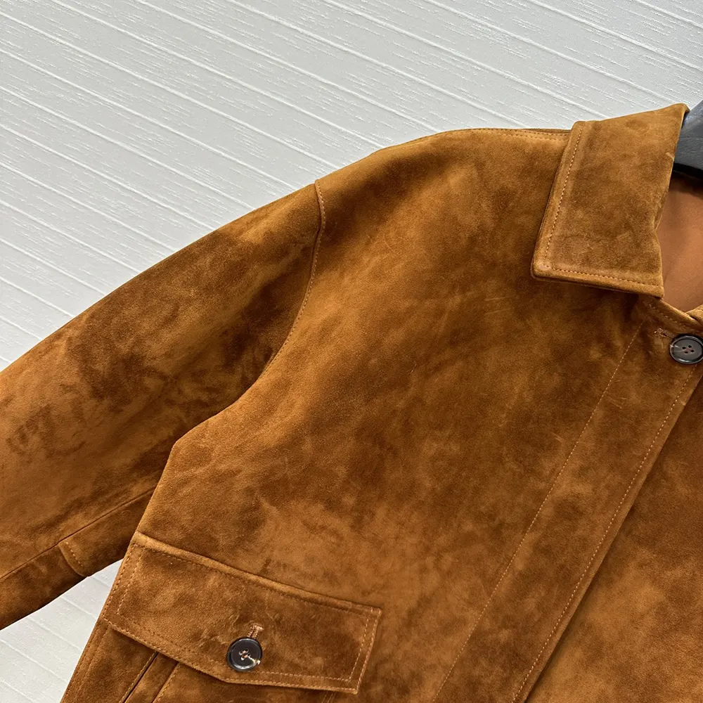 Miu Miu Women Suede Blouson Jacket - image 5