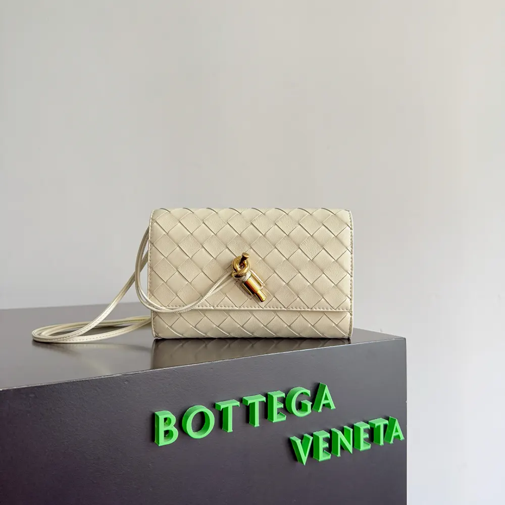 Bottega Veneta Women Andiamo Pouch-White - image 9