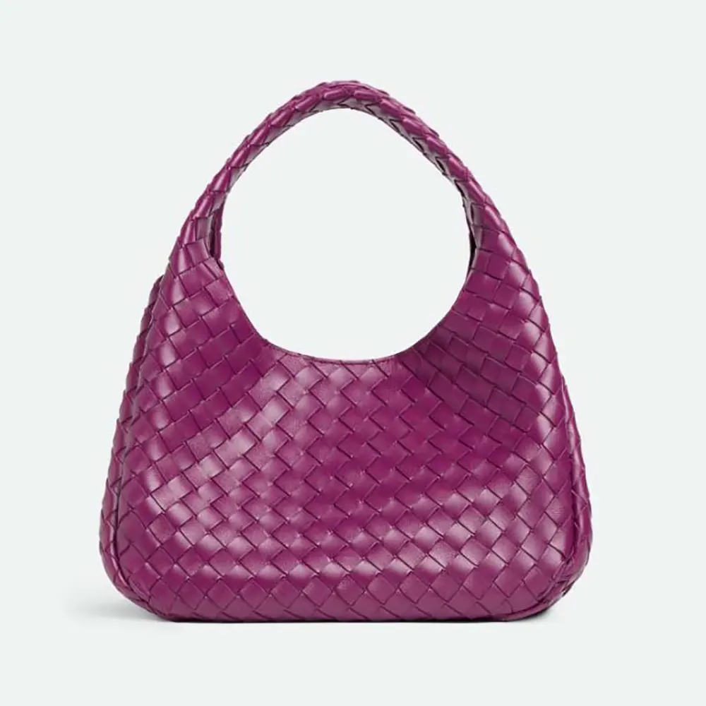 Front view of Bottega Veneta Women Medium Campana-Rose handbag
