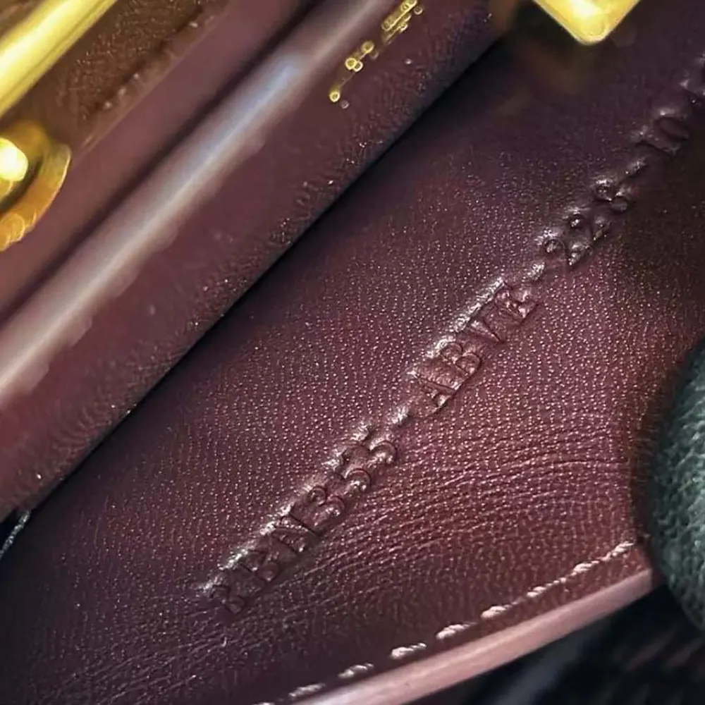 Fendi Women Peekaboo ISeeU Petite Maroon Padded Calfskin Leather Bag - image 9