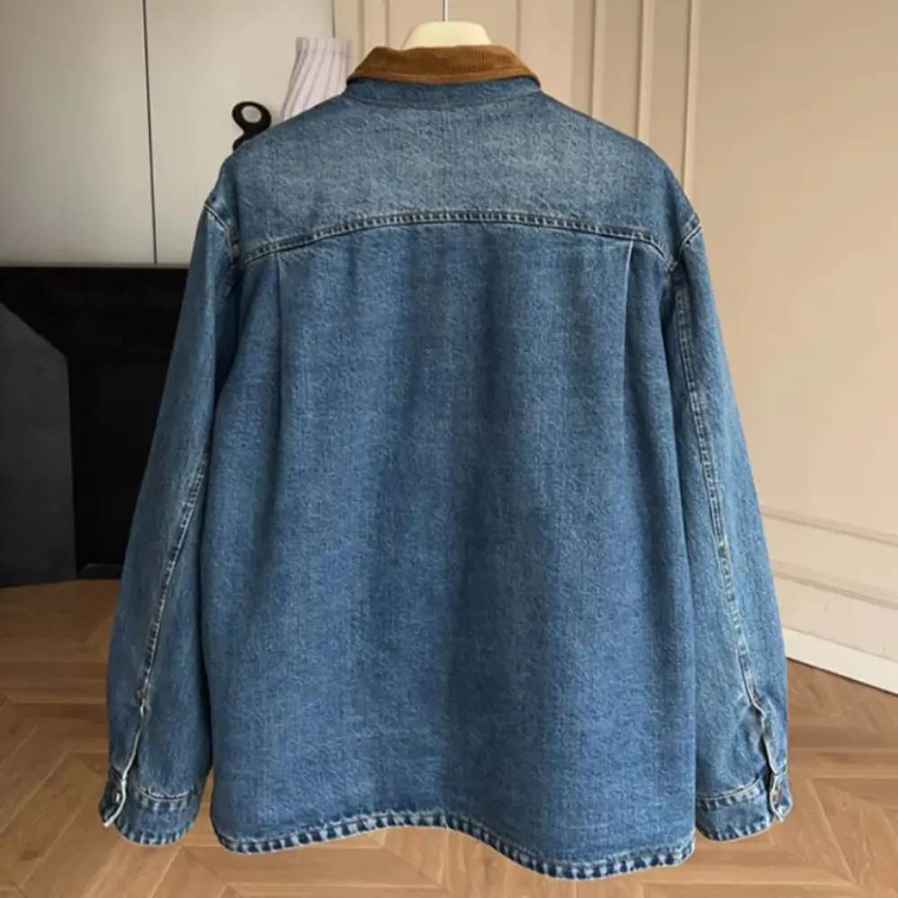 Miu Miu Women Denim Down Jacket with Embroidered Logo - image 4