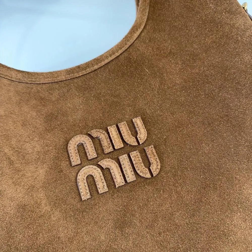 Miu Miu Women Ivy Suede Bag-Dark Brown - image 7