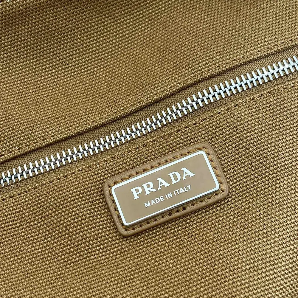 Prada Unisex Canvas Duffle Bag-Brown - image 8