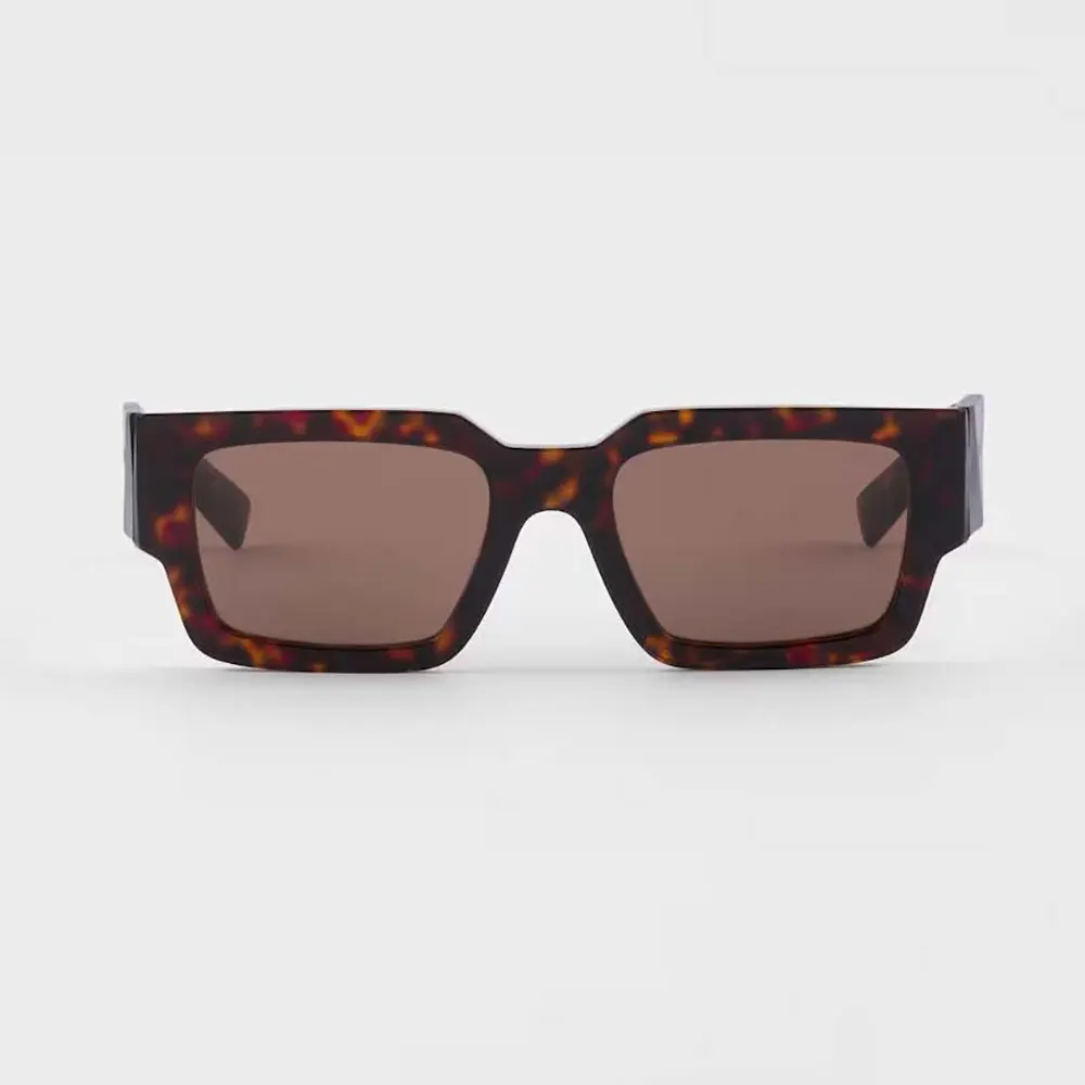 Front view of Prada Unisex Symbole Sunglasses-Coffee Lenses showing frame shape
