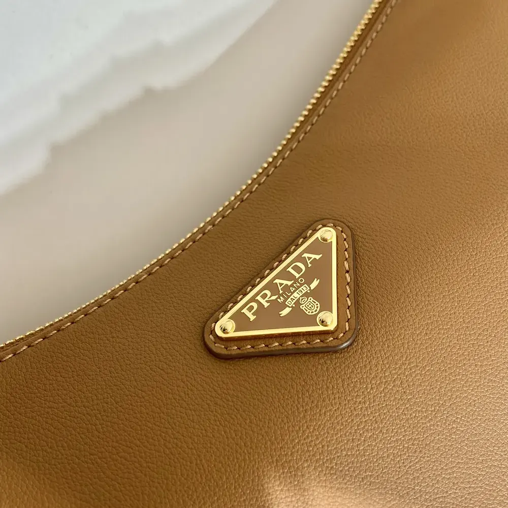 Prada Women Aimée Large Leather Shoulder Bag-Brown - image 9