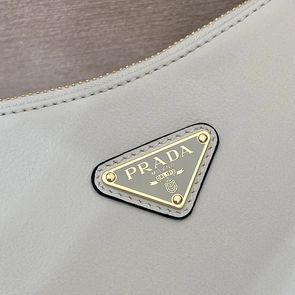 Prada Women Aimée Medium Leather Shoulder Bag-White - image 8