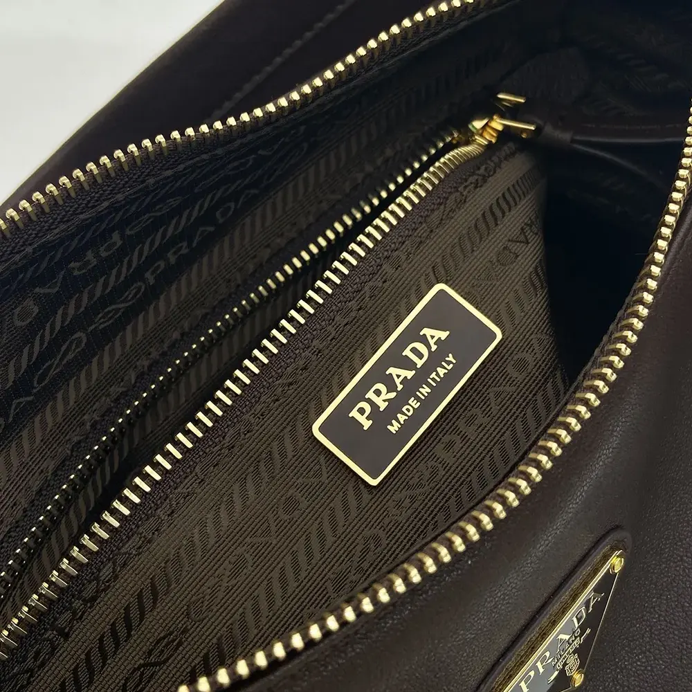 Prada Women Explore Large Nappa Leather Bag-Dark Brown - image 8