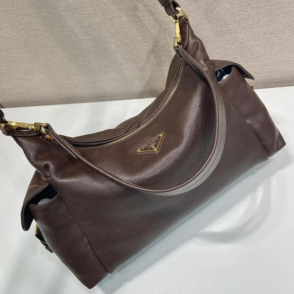 Prada Women Explore Large Nappa Leather Bag-Dark Brown - image 5