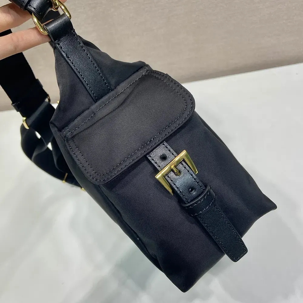 Prada Women Explore Large Re-Nylon And Leather Bag-Black - image 6