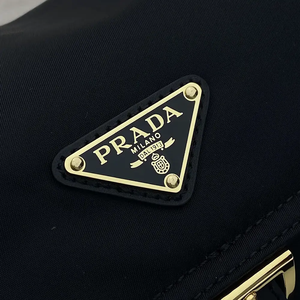 Prada Women Explore Large Re-Nylon Shoulder Bag With Flap-Black - image 8