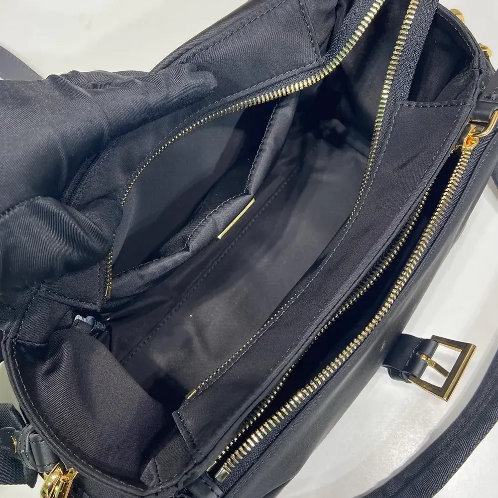 Prada Women Explore Large Re-Nylon Shoulder Bag With Flap-Black - image 9