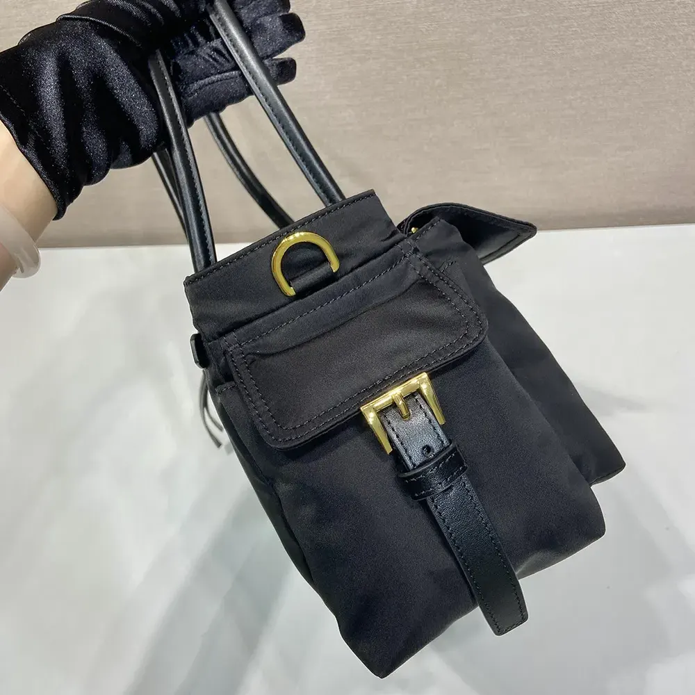 Prada Women Explore Medium Re-Nylon And Leather Tote Bag-Black - image 6