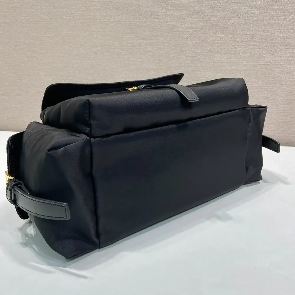 Prada Women Explore Medium Re-Nylon And Leather Tote Bag-Black - image 7