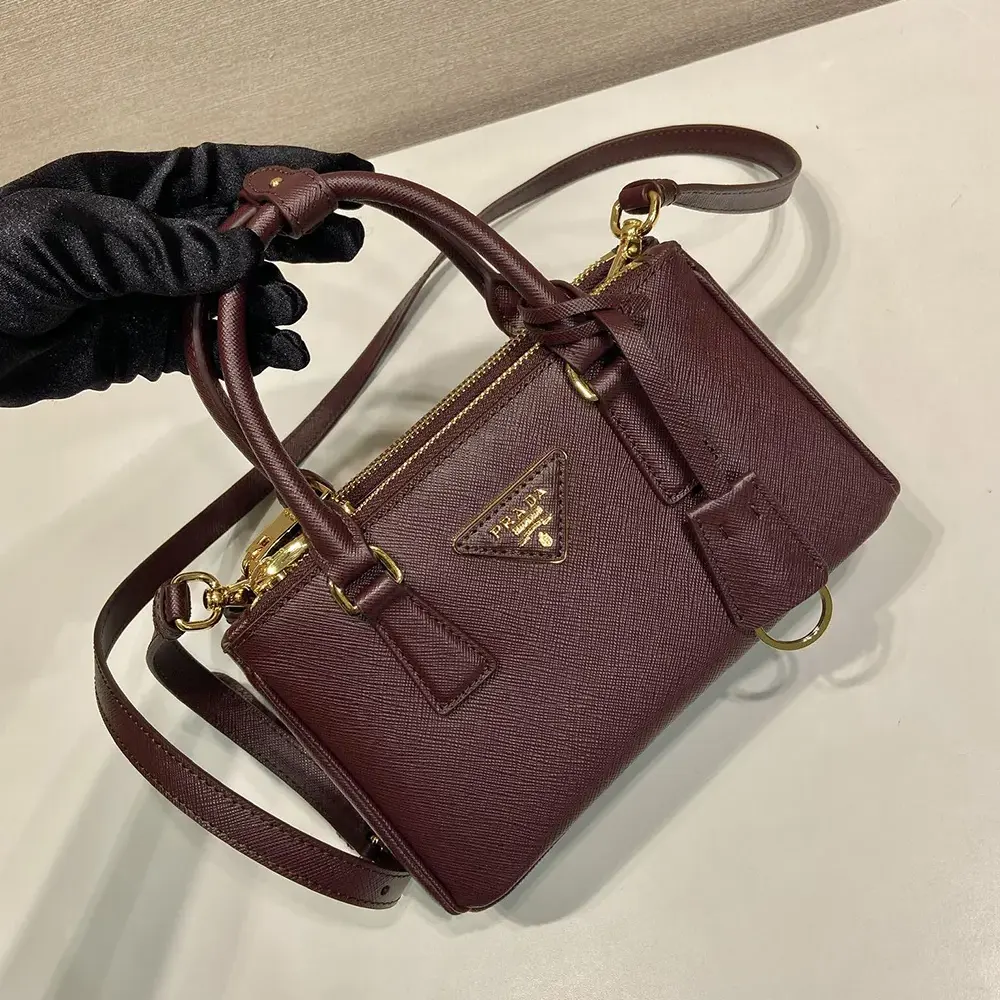 Prada Women Galleria Mini Saffiano Leather Bag - image 5