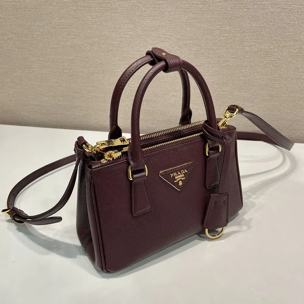 Prada Women Galleria Mini Saffiano Leather Bag - image 4
