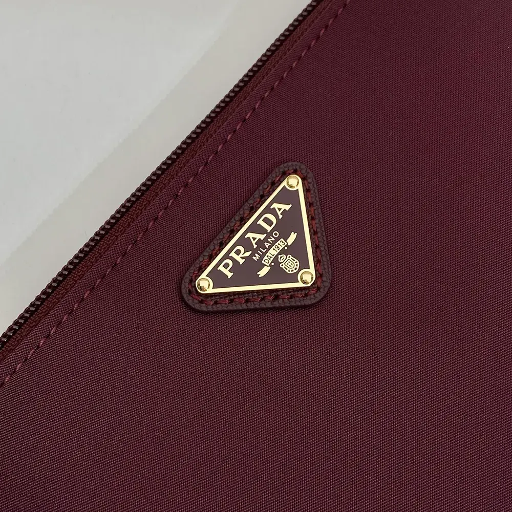 Prada Women Re-Nylon Pouch Enameled Metal Triangle Logo - image 10