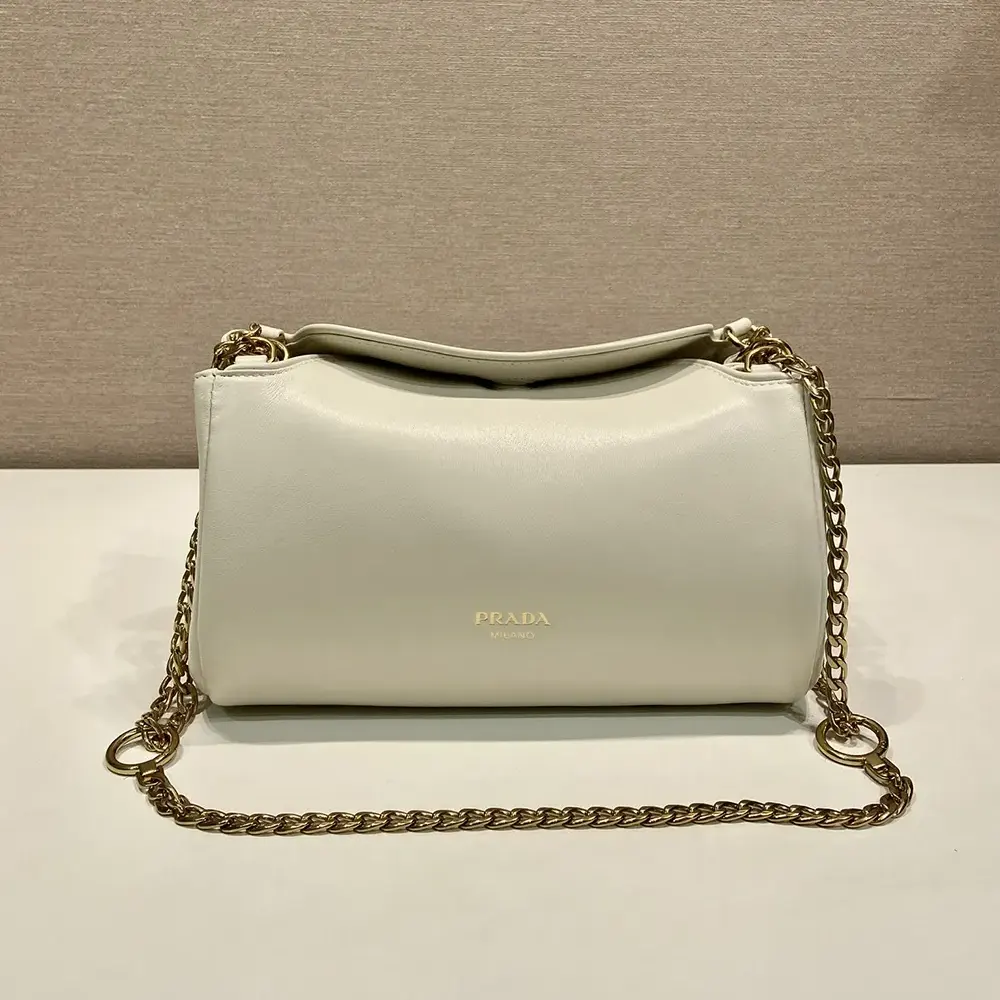 Prada Women Tumulte Small Nappa Leather Bag-White - image 4