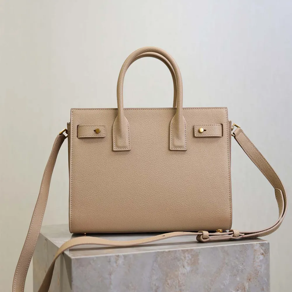Saint Laurent YSL Women Baby Sac De Jour In Supple Grained Leather-Beige - image 4