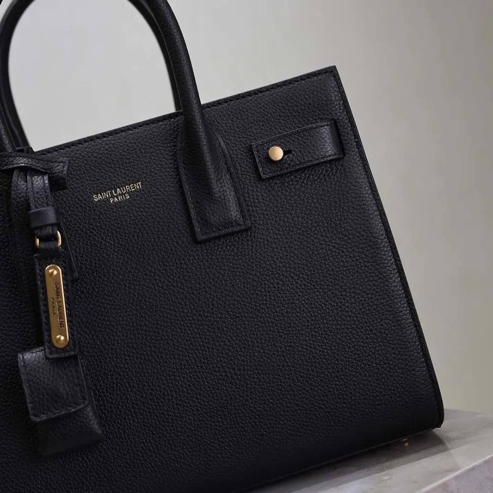 Saint Laurent YSL Women Baby Sac De Jour In Supple Grained Leather-Black - image 9
