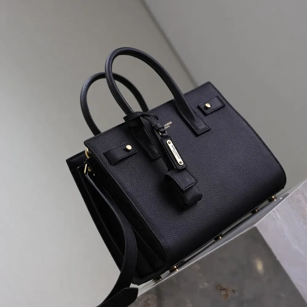 Saint Laurent YSL Women Baby Sac De Jour In Supple Grained Leather-Black - image 5