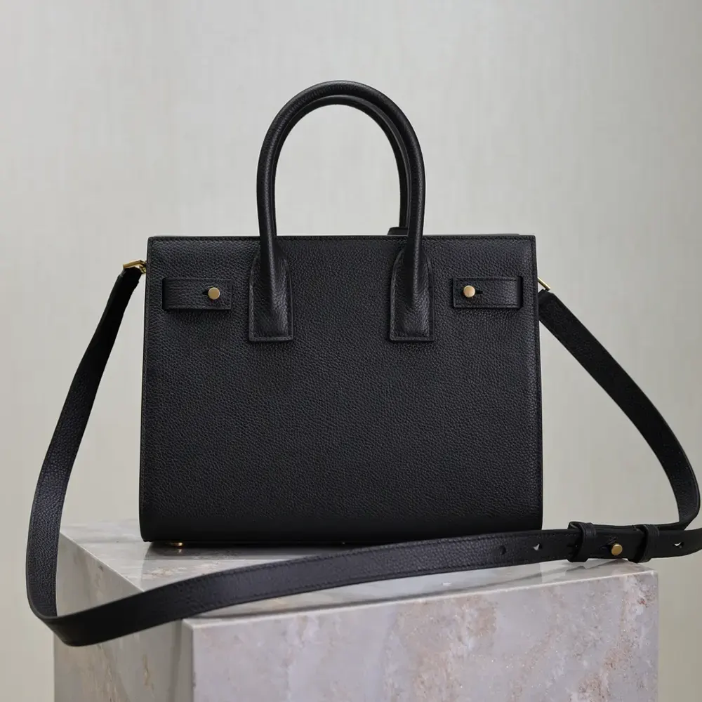 Saint Laurent YSL Women Baby Sac De Jour In Supple Grained Leather-Black - image 4