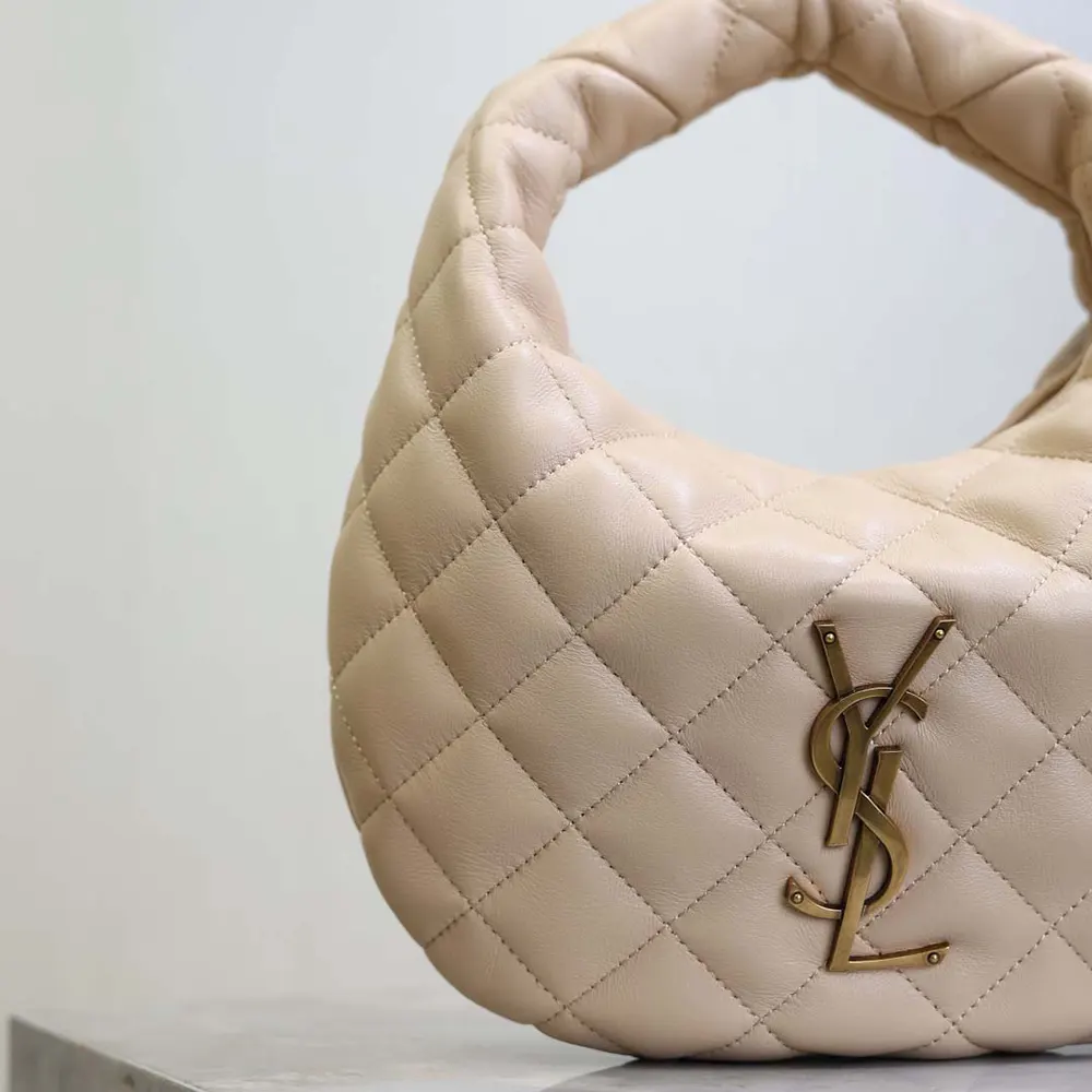 Saint Laurent YSL Women Icarino In Quilted Nappa-Beige - image 8