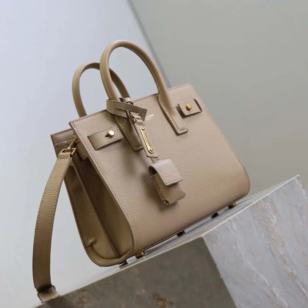 Saint Laurent YSL Women Nano Sac De Jour In Supple Grained Leather-Beige - image 5