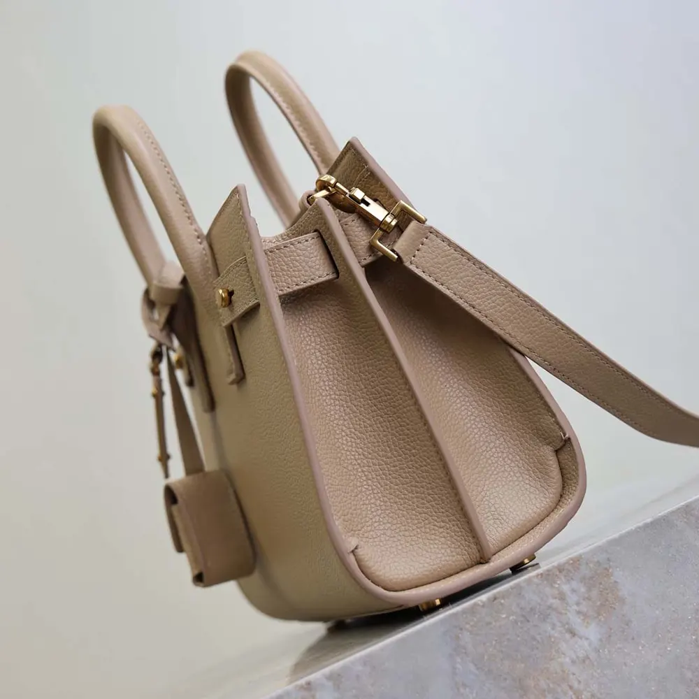 Saint Laurent YSL Women Nano Sac De Jour In Supple Grained Leather-Beige - image 6