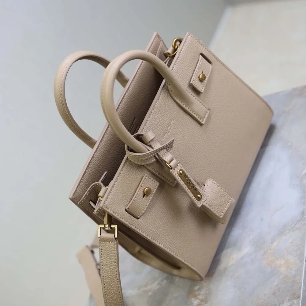 Saint Laurent YSL Women Nano Sac De Jour In Supple Grained Leather-Beige - image 7