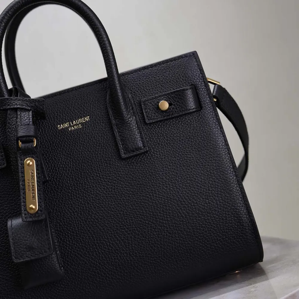 Saint Laurent YSL Women Nano Sac De Jour In Supple Grained Leather-Black - image 7