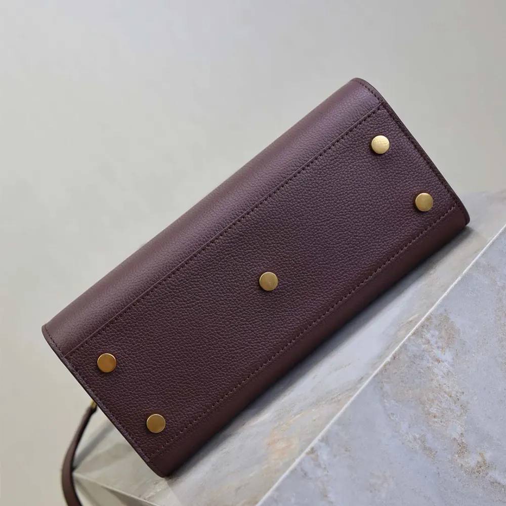 Saint Laurent YSL Women Nano Sac De Jour In Supple Grained Leather-Maroon - image 10