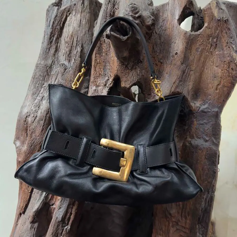 Balmain Women Black Medium Anthem Bag Calfskin - image 4