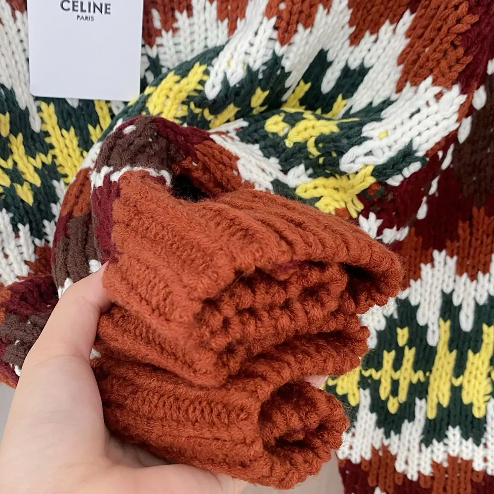 Celine Women Crewneck Sweater In Fair Isle Wool - image 8