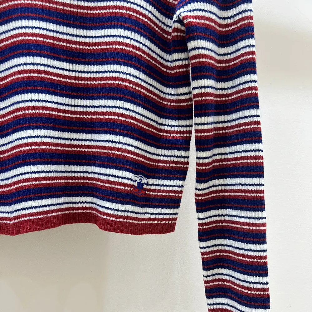 Celine Women Turtleneck Sweater In Striped Ribbed Wool - image 8