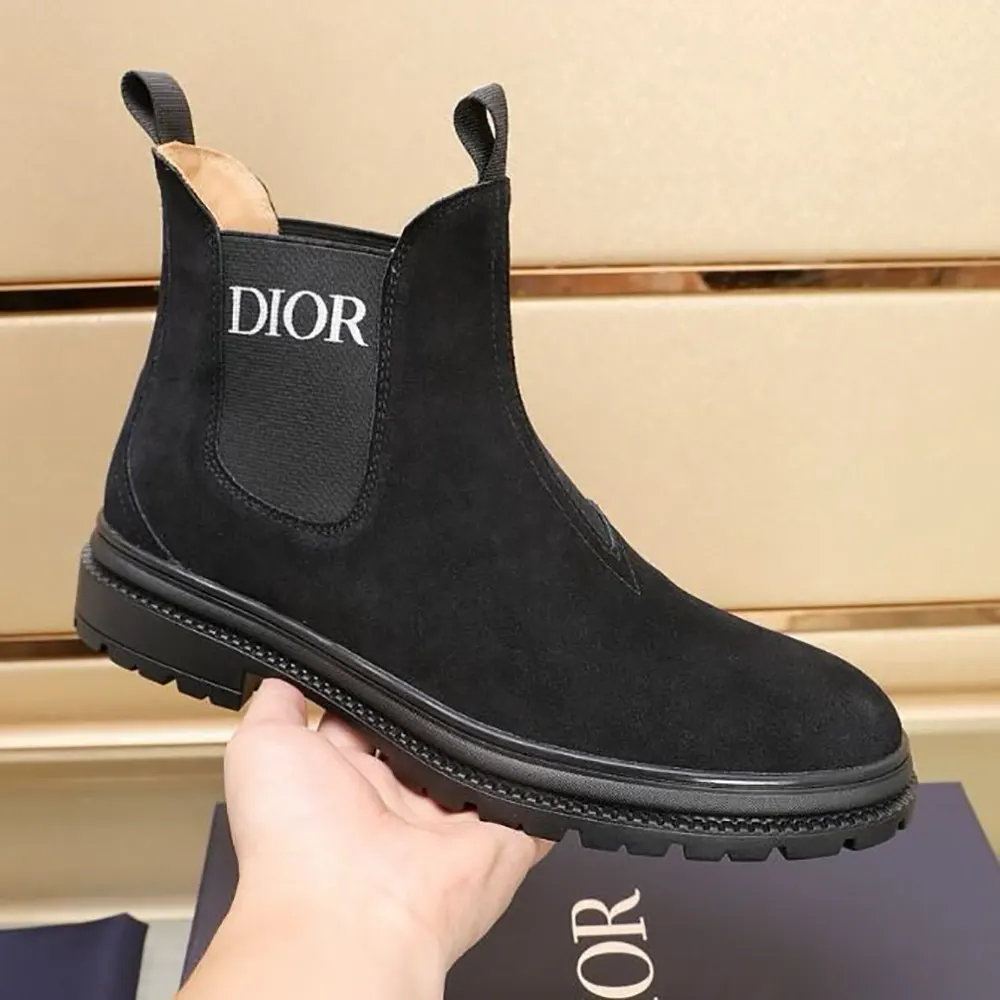 Dior Men D-Town Ankle Boot Black Suede Calfskin - image 5