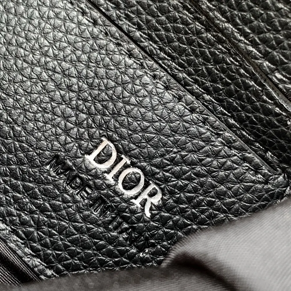 Dior Men Saddle A5 Triangle Pouch Black Dior Oblique Jacquard and Black Grained Calfskin - image 10