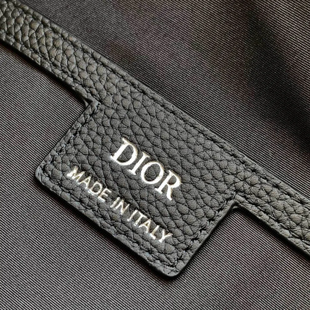 Dior Men Small Rider Soft Hobo Bag Black Dior Oblique Jacquard and Black Grained Calfskin - image 10